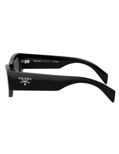 Prada SPR A01S 16K-08Z Square Shape Black Silver