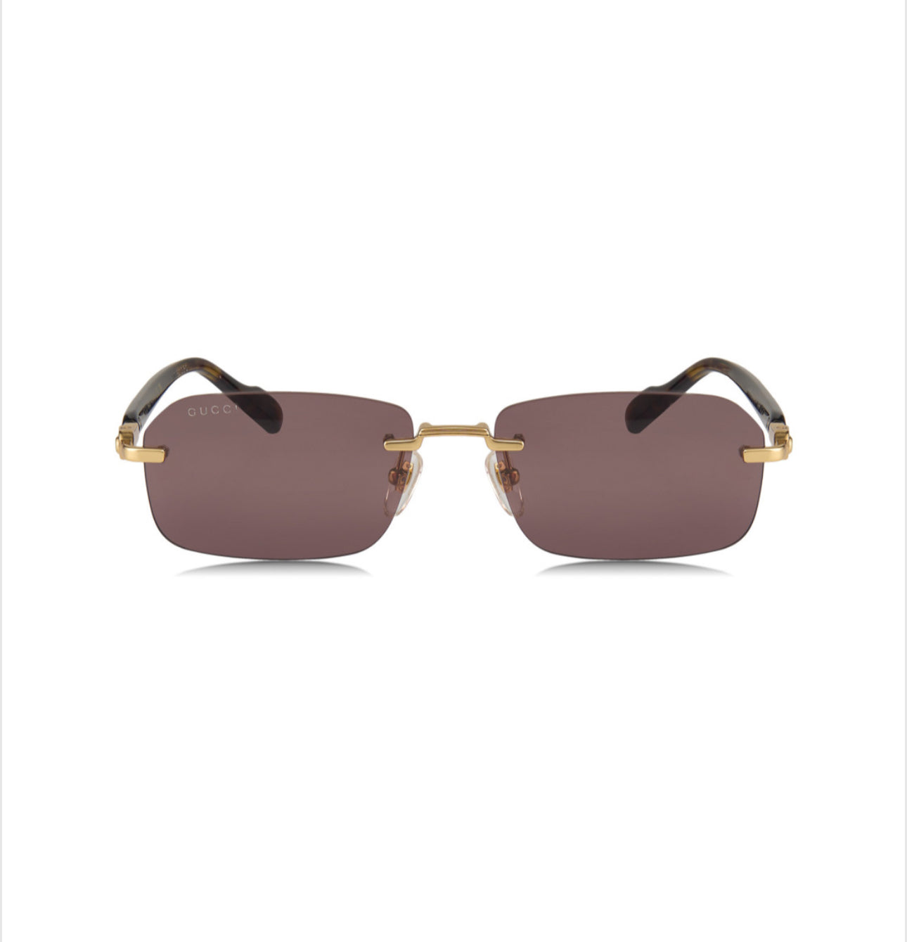 Gucci GG1221S 002 Rectangle Shape Tortoise Gold