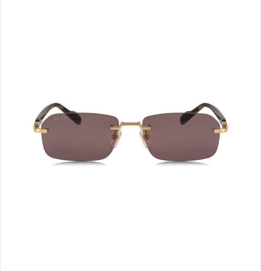 Gucci GG1221S 002 Rectangle Shape Tortoise Gold