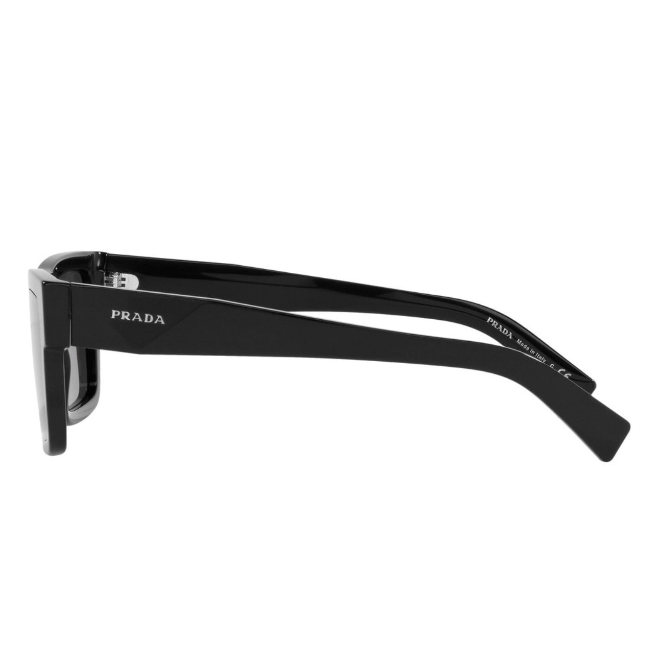 Prada SPR 19WS 1AB-5S0 Square Shape Black Silver