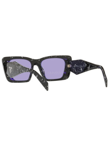 Prada SPR 08Y-F 03V-01O Oversized rectangular White Marble Violet