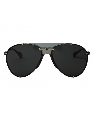 Gucci Gg0740S 001 Aviator Metal Gris Carey Dorado Original