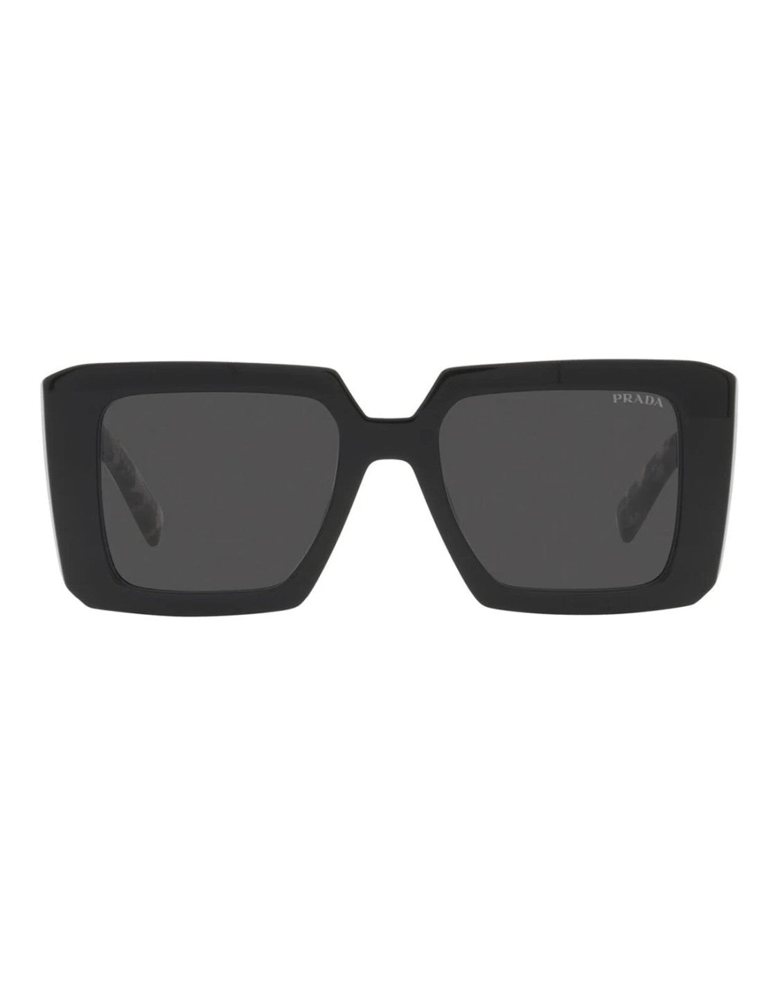 Prada SPR 23YS 1AB-5S0 Square Shape Dark Brown