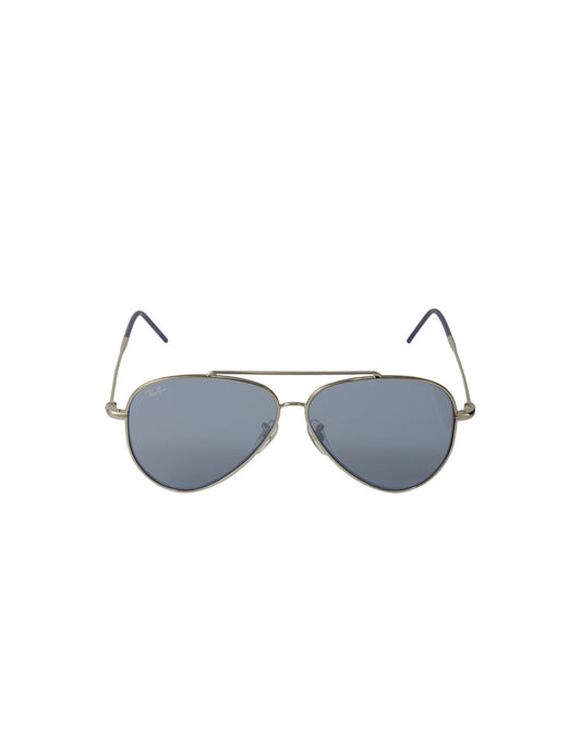 Ray Ban RB0101S 003/GA Aviator Reverse Silver Gray