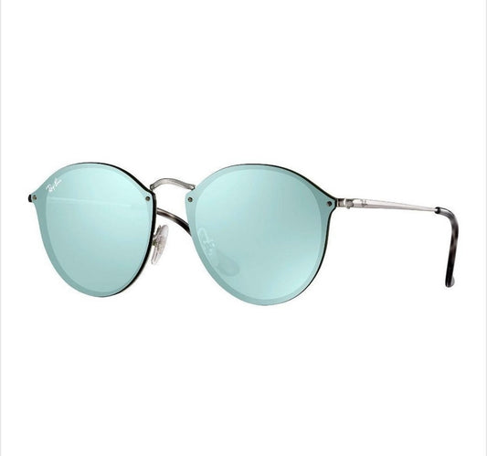 Round Metal Blaze Plata