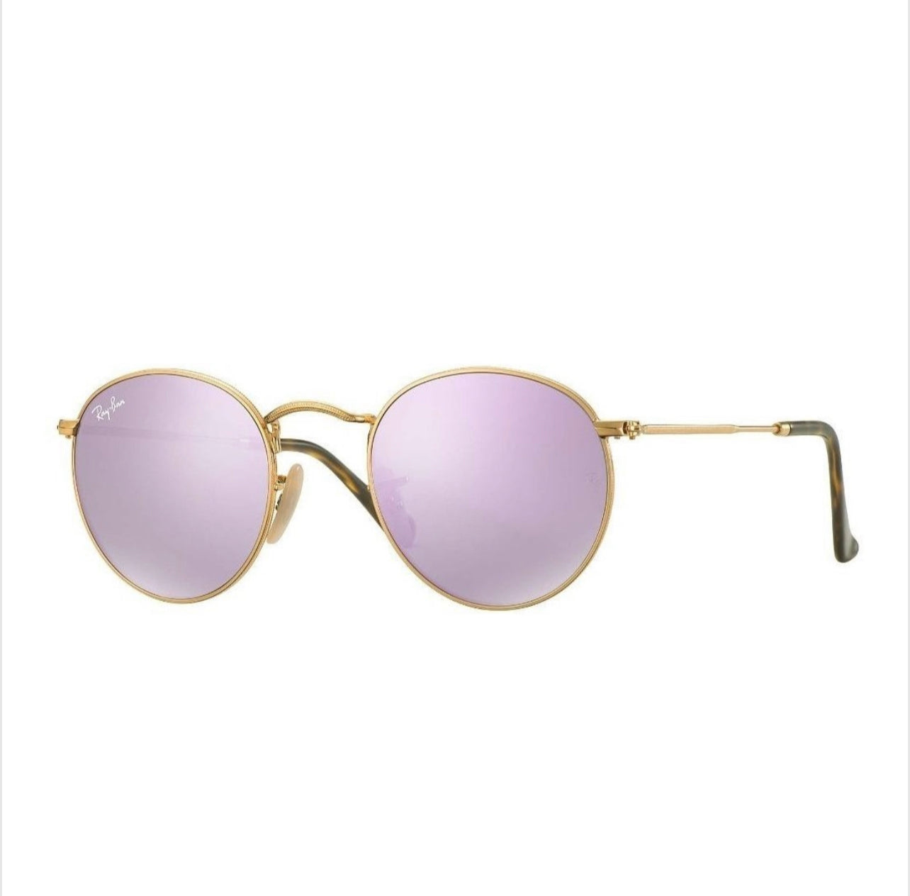 Round metal morado