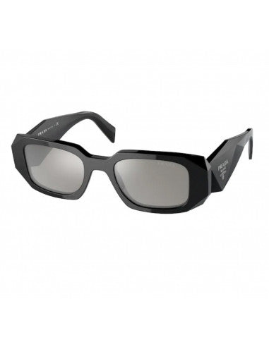 Prada SPR17W 1AB-2B0 Symbole Rectangle Negro Plata Espejo