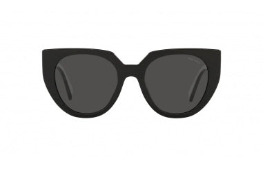 Prada SPR14W 09Q-5SO Oversized Cat Eye Blanco Negro