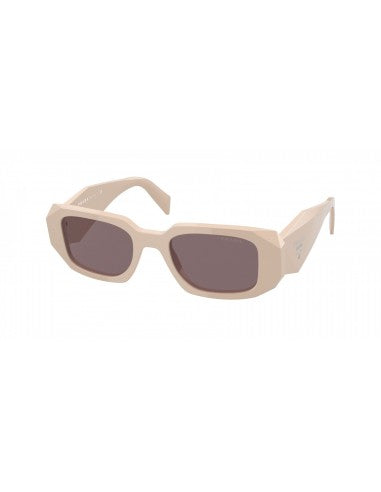 Prada SPR17W VYJ-6X1 Symbole Rectangle Beige Cafe Original