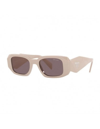 Prada SPR17W VYJ-6X1 Symbole Rectangle Beige Cafe Original