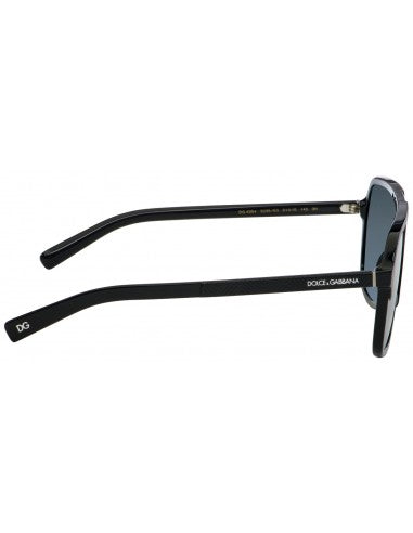 Dolce & Gabbana DG4354 3298/6G Aviator Square Negro Mate Plata