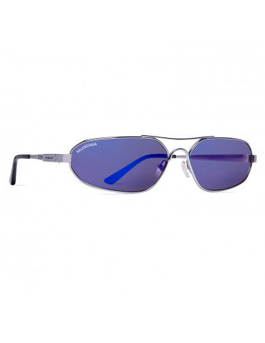 Balenciaga BB0227S 004 Oval Shape Azul