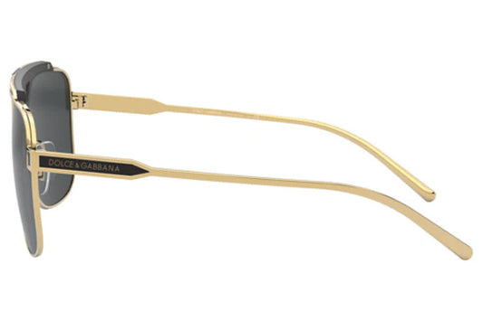 DG2256 134/87 AVIATOR SQUARE NEGRO DORADO