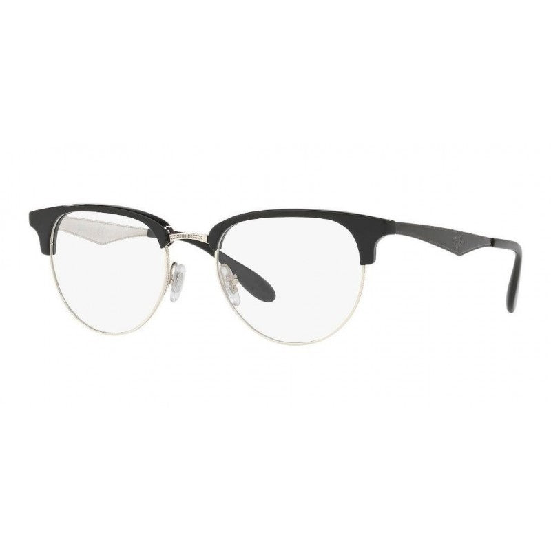 Ray Ban Oftalmico Rb6396 2932 Clubmaster Negro Plateado Icon