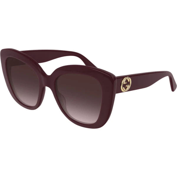 GG0327S 006 SQUARED OVERSIZED VINO DEGRADADO