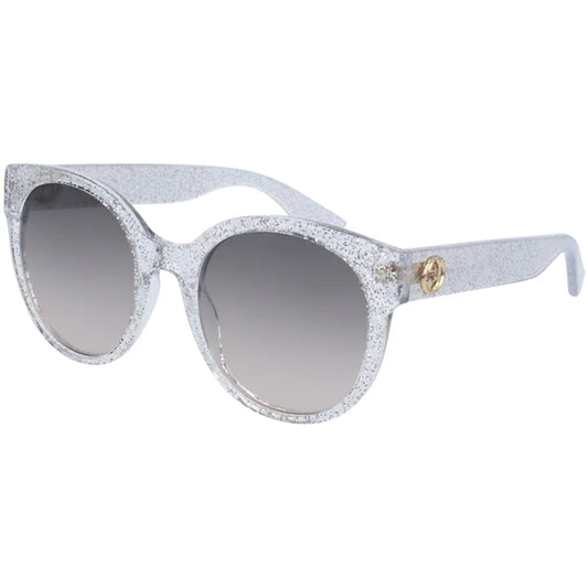 GG0035S 007 ROUND SHAPE TRANSPARENTE GRIS BRILLANTE DEGRADADO