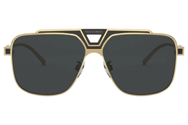 DG2256 134/87 AVIATOR SQUARE NEGRO DORADO