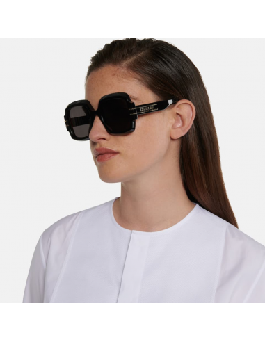 Dior Signature S1U 10A0 Square Shape Negro Dorado