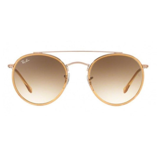 Ray Ban Rb3647n 907051 Round Double Bridge Cafe Degradado