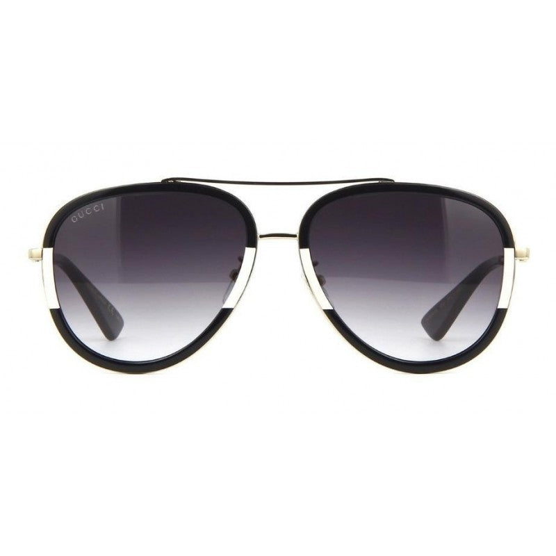 GG0062S 006 AVIADOR NEGRO DEGRADADO BLANCO