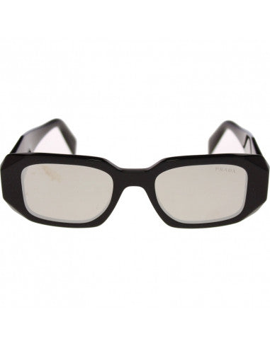 Prada SPR17W 1AB-2B0 Symbole Rectangle Negro Plata Espejo