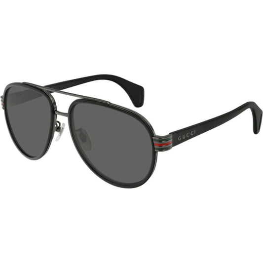 GG0447S 001 AVIATOR NEGRO GRIS ORIGINAL