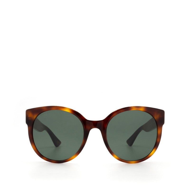 Gucci Gg0035s 011 Round Shape Cafe Carey Gris Original Acetato