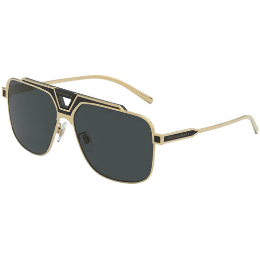 DG2256 134/87 AVIATOR SQUARE NEGRO DORADO