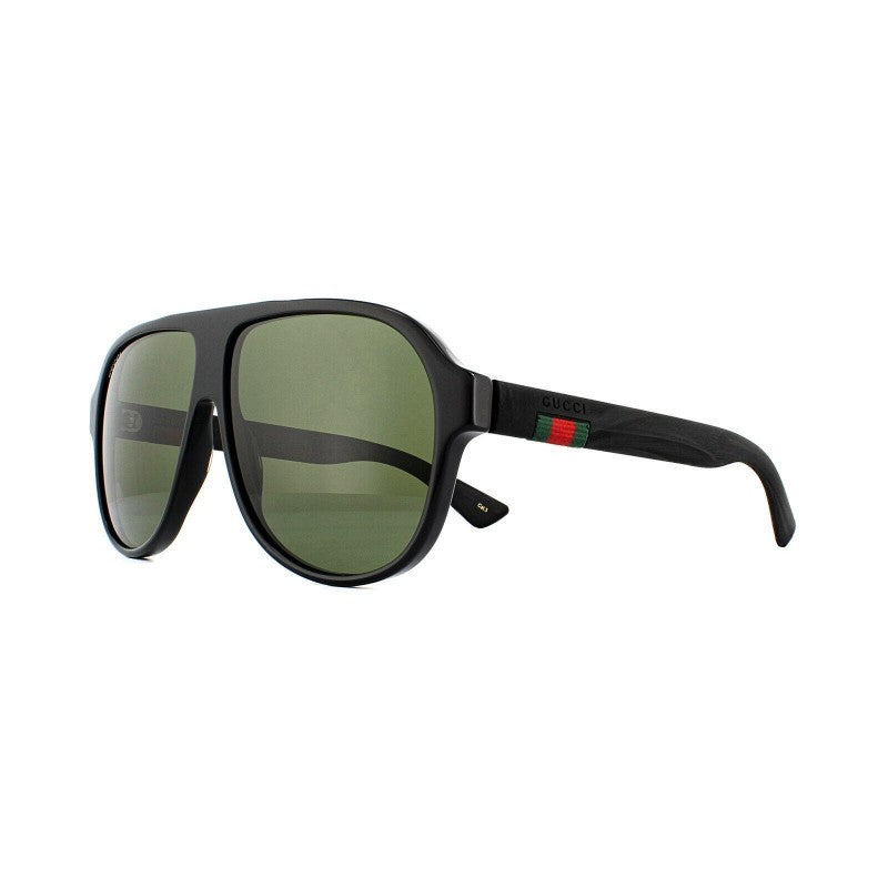 Gucci Gg0009S 001 Aviator Nylon Negro Mate Gris Original
