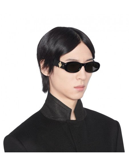 Dior CD DIAMOND R1I 10A0 Oval Shape Negro Dorado
