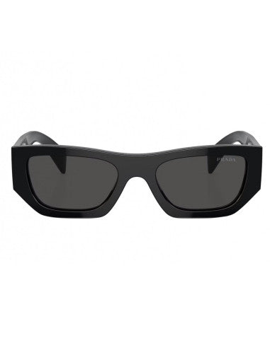 Prada SPR A01S 16K-08Z Square Shape Black Silver