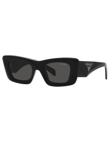 Prada SPR 13ZS 1AB-5S0 Square Fashion Black Silver