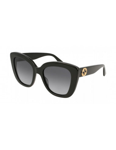 Gucci Gg0327S 001 Square Oversized Negro Gris degradado