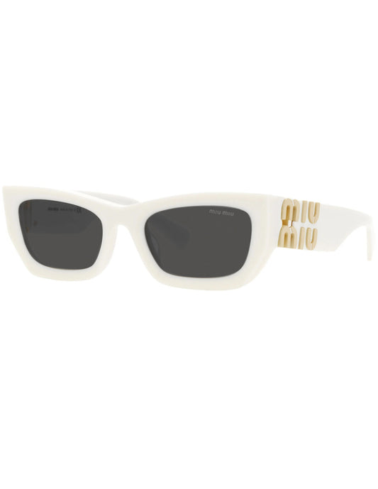 Miu Miu MU 09WS 142-5S0 Square Shape White Gold