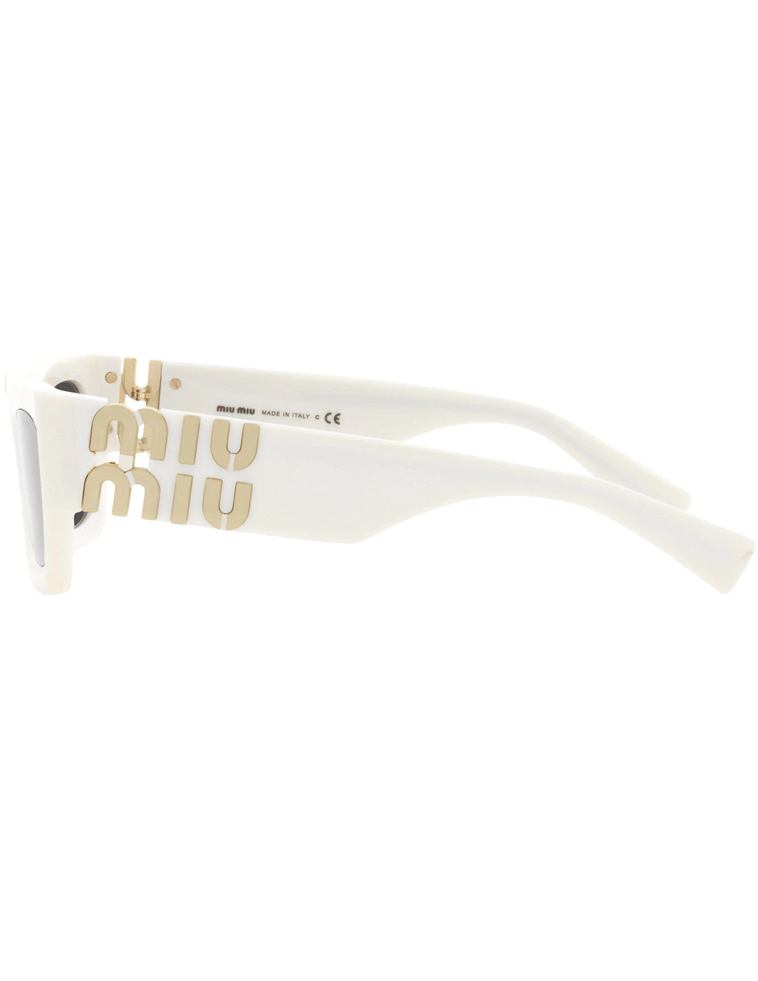 Miu Miu MU 09WS 142-5S0 Square Shape White Gold