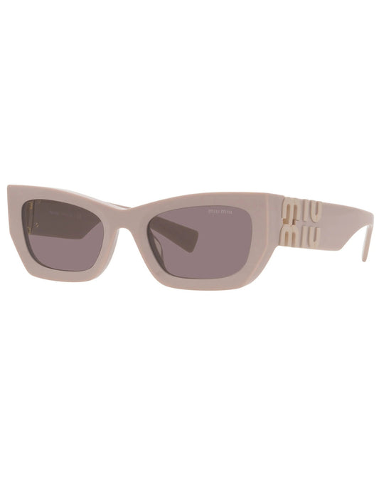 Miu Miu MU 09WS 17C-6X1 Square Shape Pink Beige