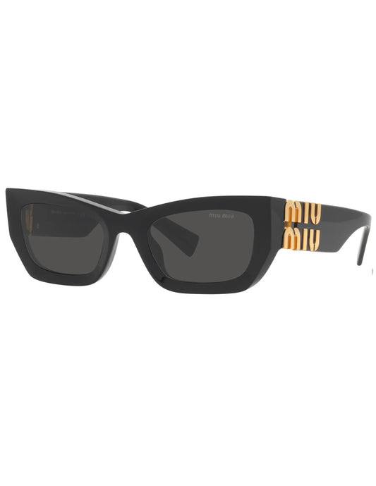 Miu Miu MU 09WS 1AB-5S0 Square Shape Black Gold