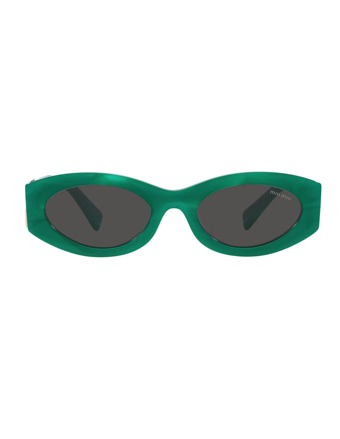 Miu Miu MU 11WS 15H-5S0 Oval Shape Green Dark