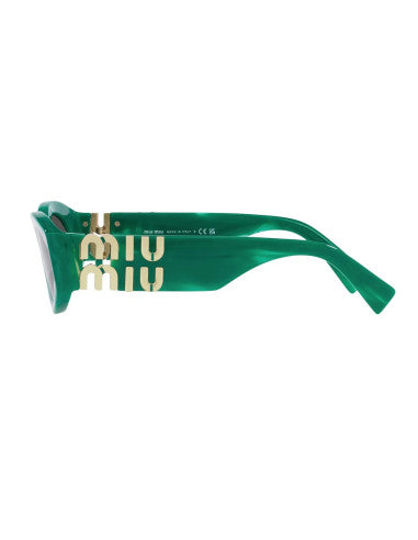 Miu Miu MU 11WS 15H-5S0 Oval Shape Green Dark