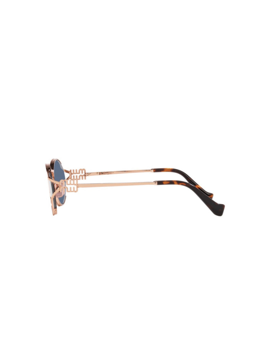 Miu Miu MU 52YS ZVF-1V1 Oval Shape Pink Gold Blue