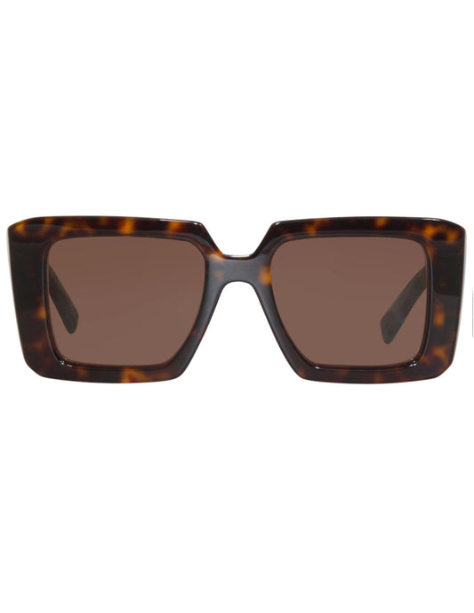 Prada SPR 23YS 2AU-06B Square Shape Tortoise Dark Brown