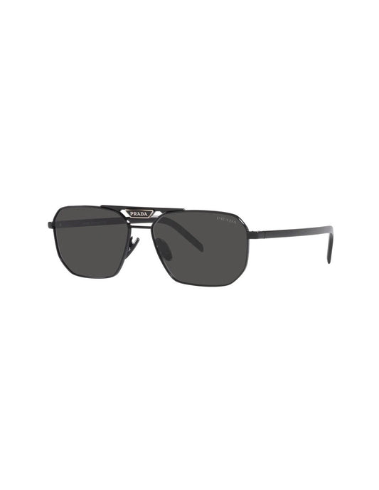 Prada SPR 58Y 1AB-5S0 Square Shape Black Gray