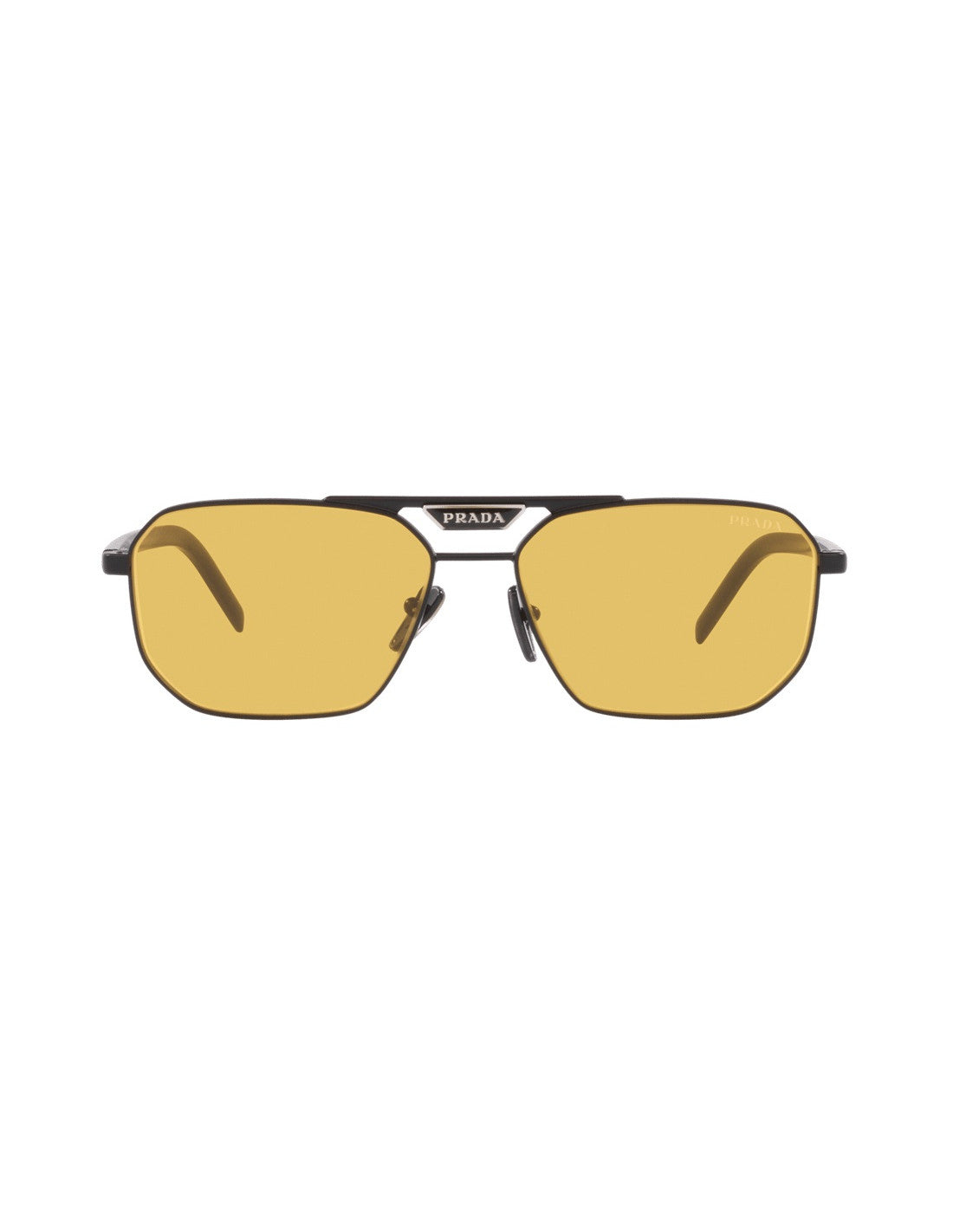 Prada SPR 58Y 1BO-0B7 Square Shape Yellow Black