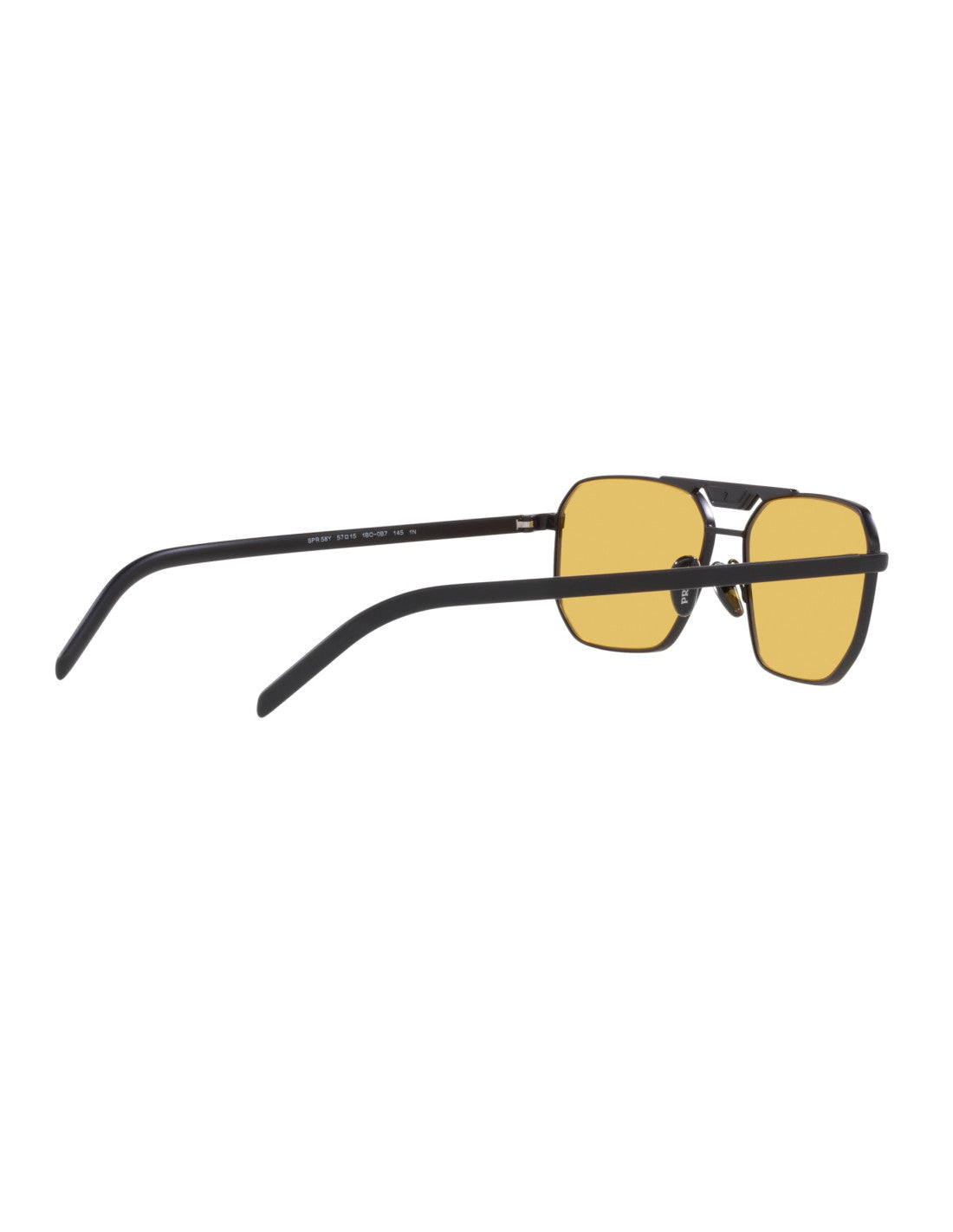 Prada SPR 58Y 1BO-0B7 Square Shape Yellow Black