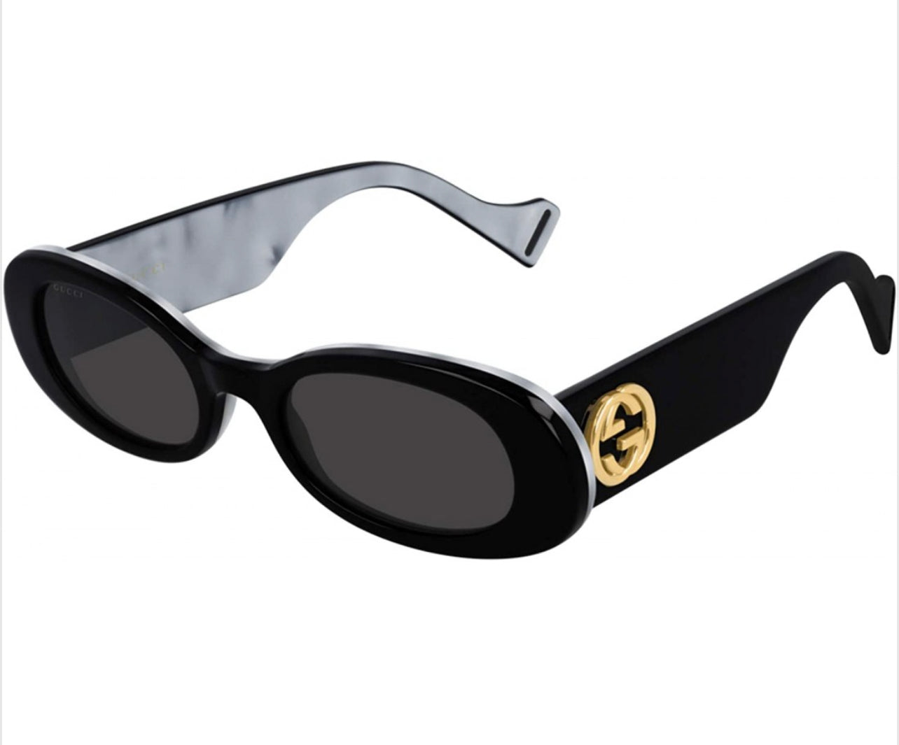 Gucci Oval Shape negro