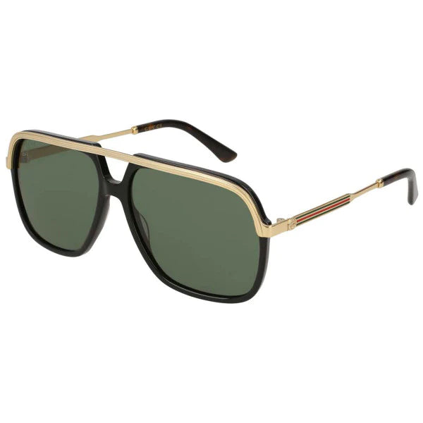 GG0200S 001 AVIATOR SQUARE METAL NEGRO DORADO ORIGINAL