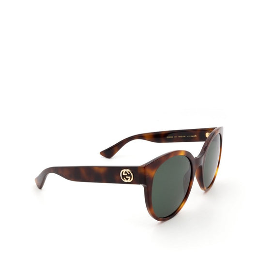 Gucci Gg0035s 011 Round Shape Cafe Carey Gris Original Acetato