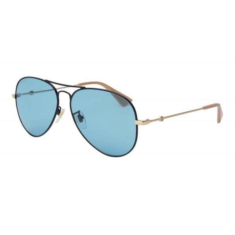 Gucci Gg0515s 005 Aviator Sunglasses Verde Transparente Negro