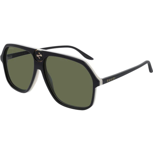 GG0734S 004 SQUARE AVIATOR NEGRO ACETATO ORIGINAL