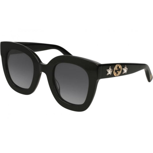 Gucci GG0208S 001 Square Oversized Negro Gris degradado